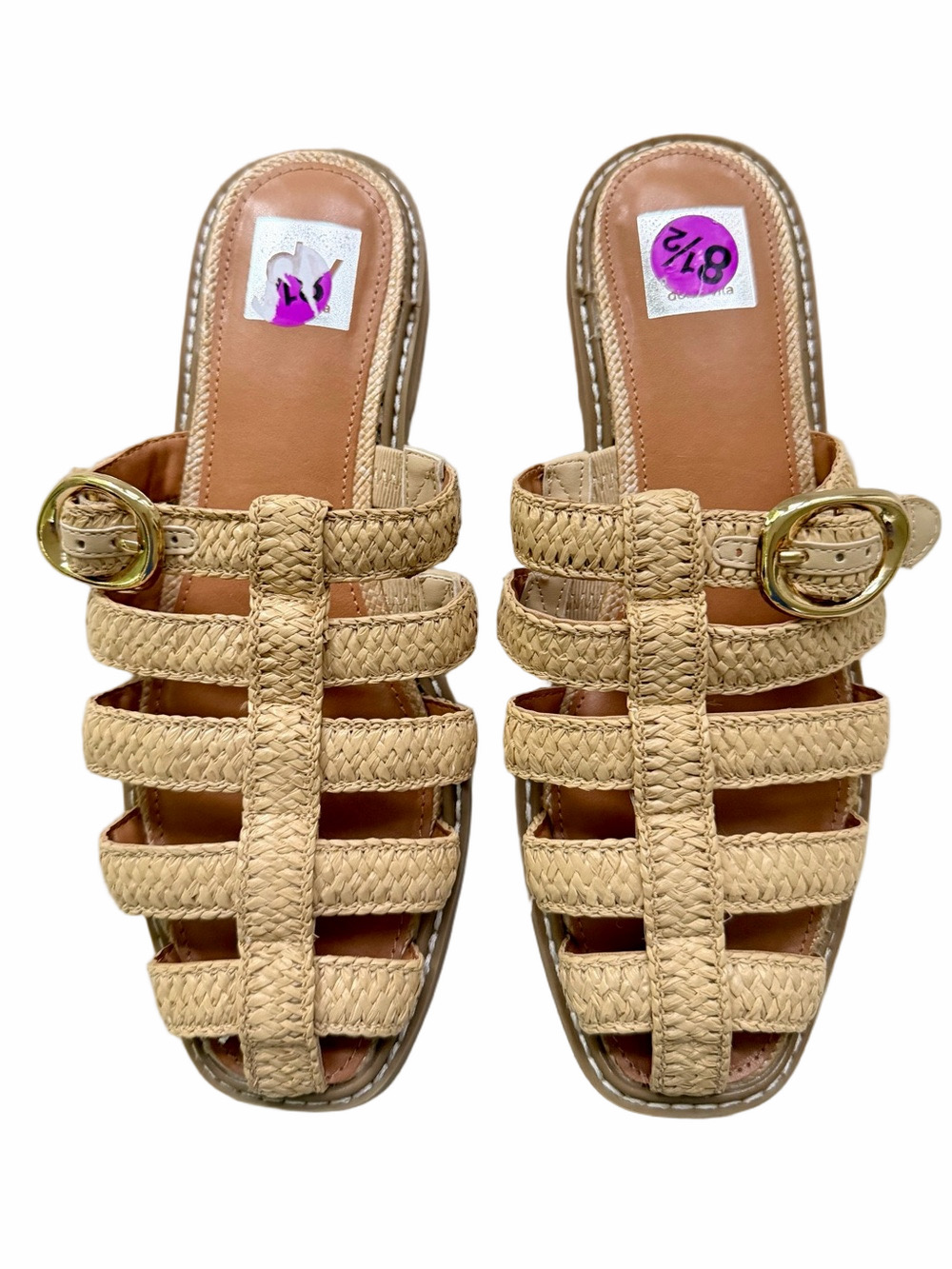 DV by Dolce Vita Fyona Fisherman Women's Tan Strappy Mules/Sandals Size 8.5 - Picture 3 of 14